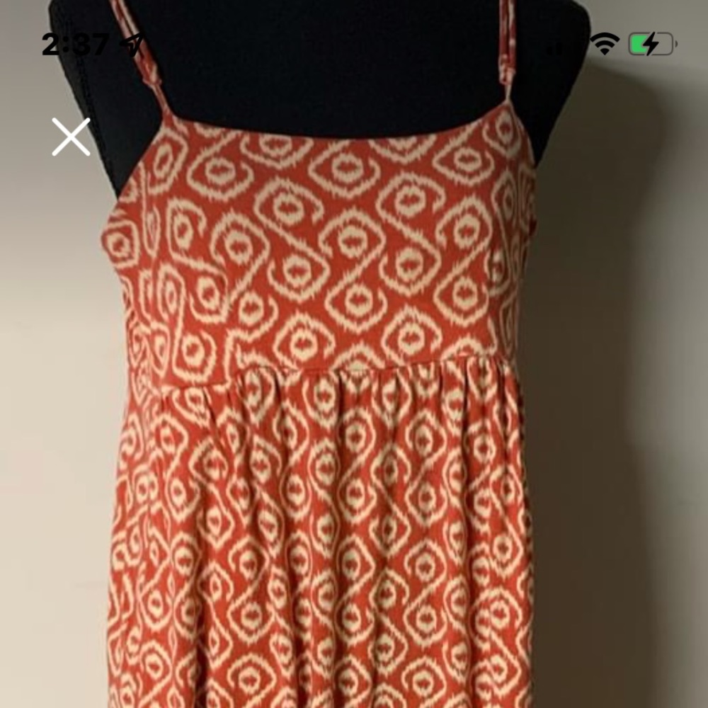 Mossimo Supply Maxi Dress Dark Orange/Coral - size Medium